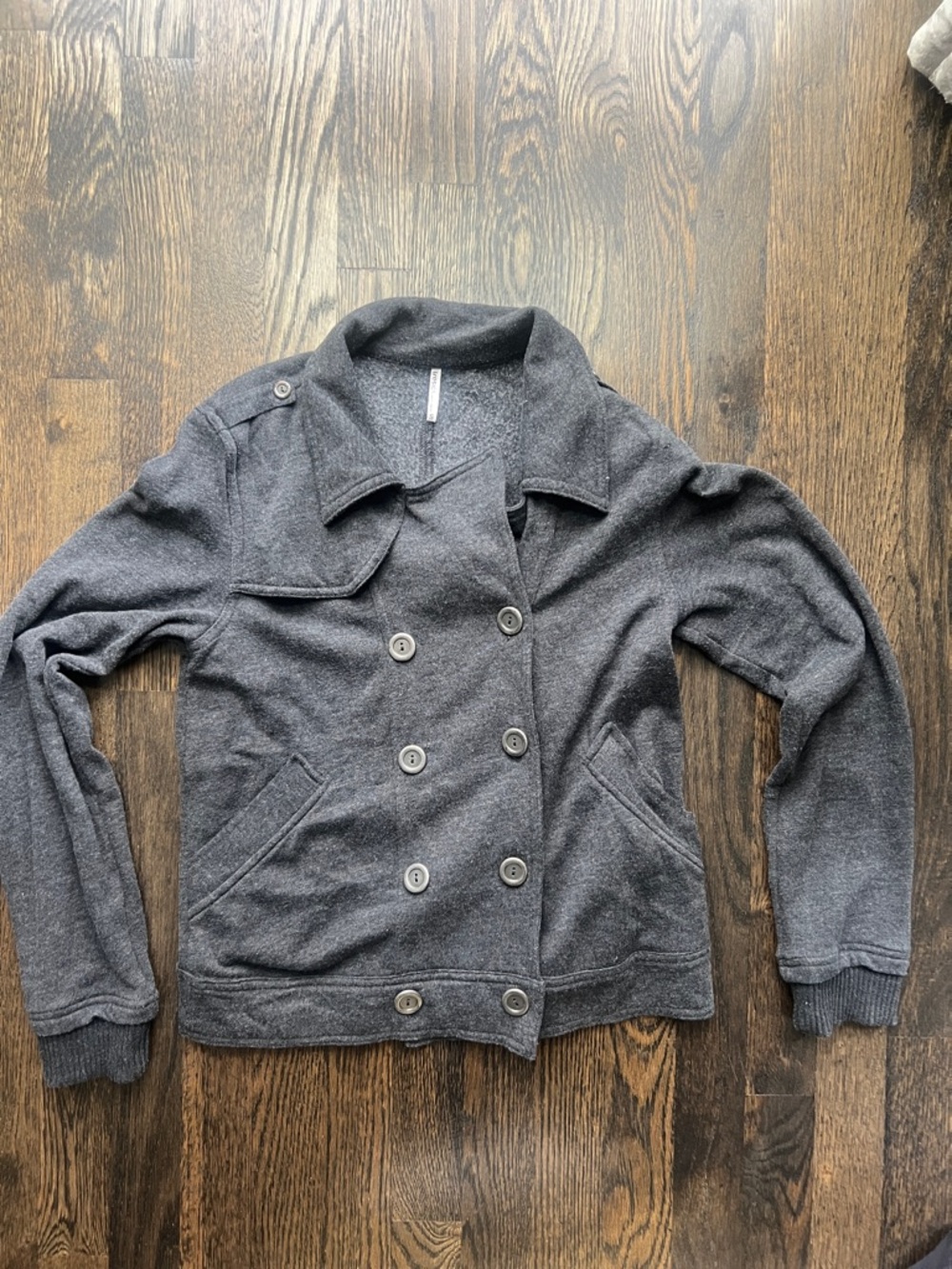 Women’s Double-Breasted Gray Jacket